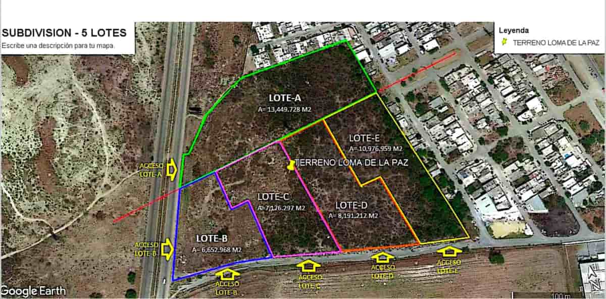 Fotografía real de un Terreno que puedes rentar con SpotMe) de forma rápida y segura, ubicado en Loma la Paz, N.L..