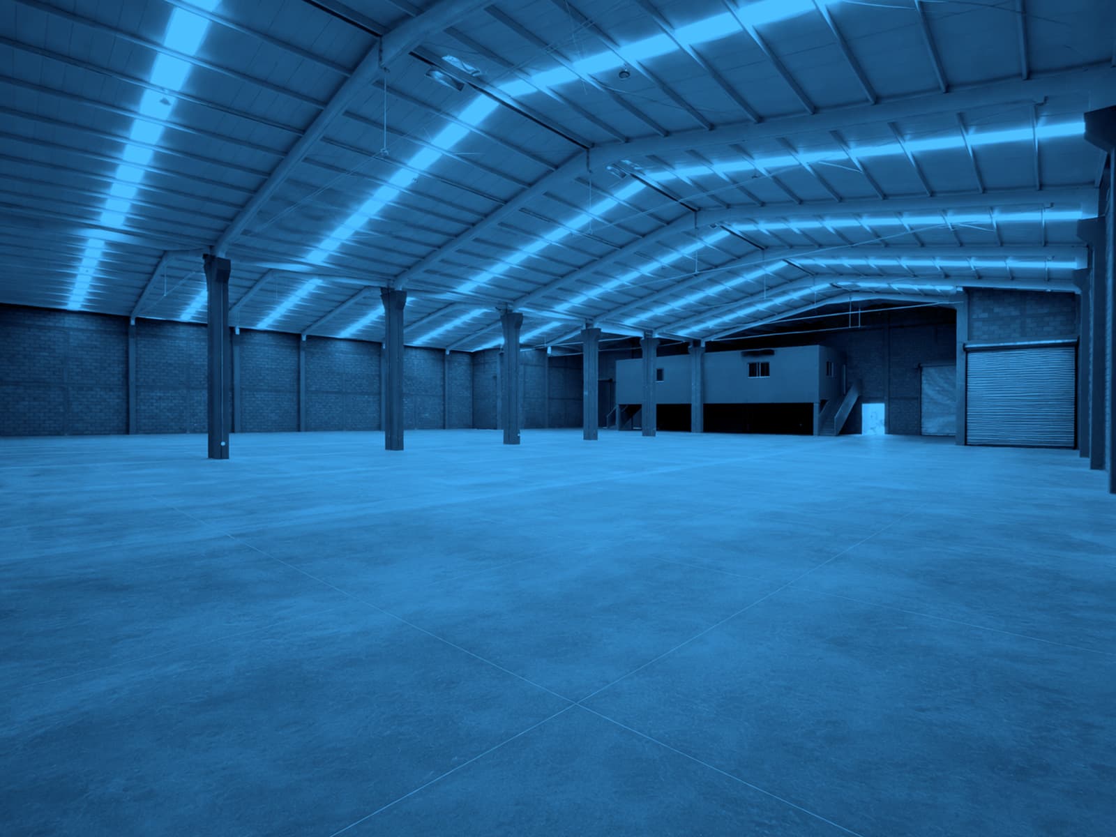 Large industrial warehouses for rent.