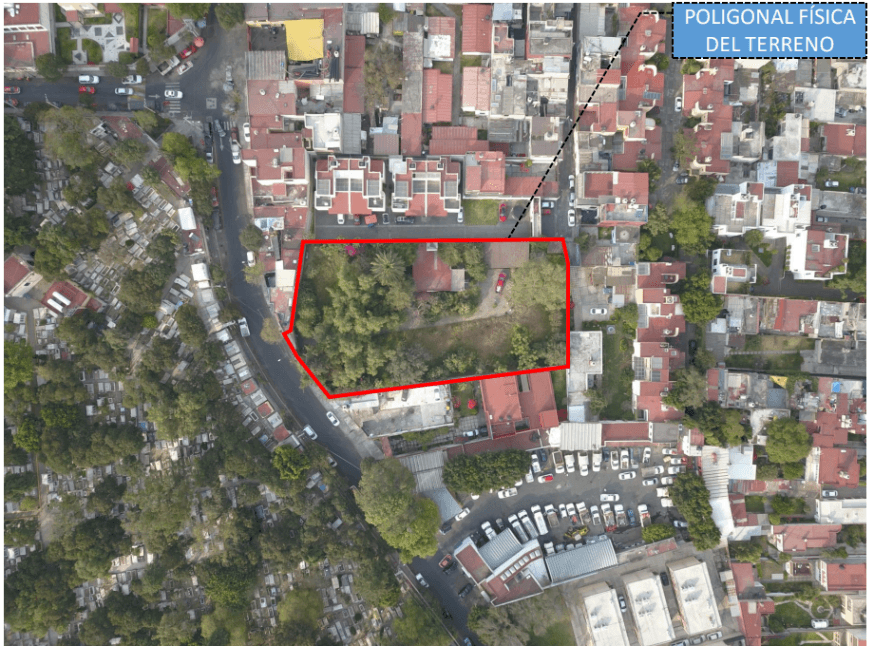 Fotografía real de un Terreno que puedes rentar con SpotMe) de forma rápida y segura, ubicado en Tlalpan Centro II, CDMX. - Foto 4