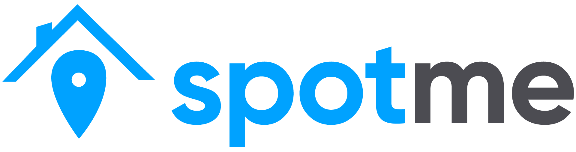 Logotipo SpotMe, la plataforma que conecta personas que quieren rentar una bodega o rentar un cajón de estacionamiento con personas que ofrecen un espacio disponible de almacenamiento y quieren generar ingresos pasivos con sus espacios disponibles.