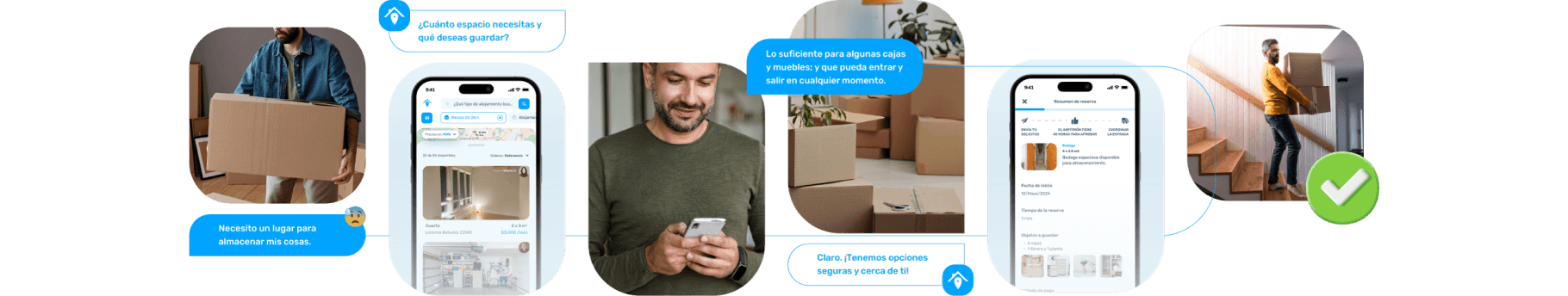 SpotMe storage spaces